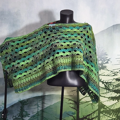 Chauffe épaules fait main au crochet en acrylique - 40 cm de longueur